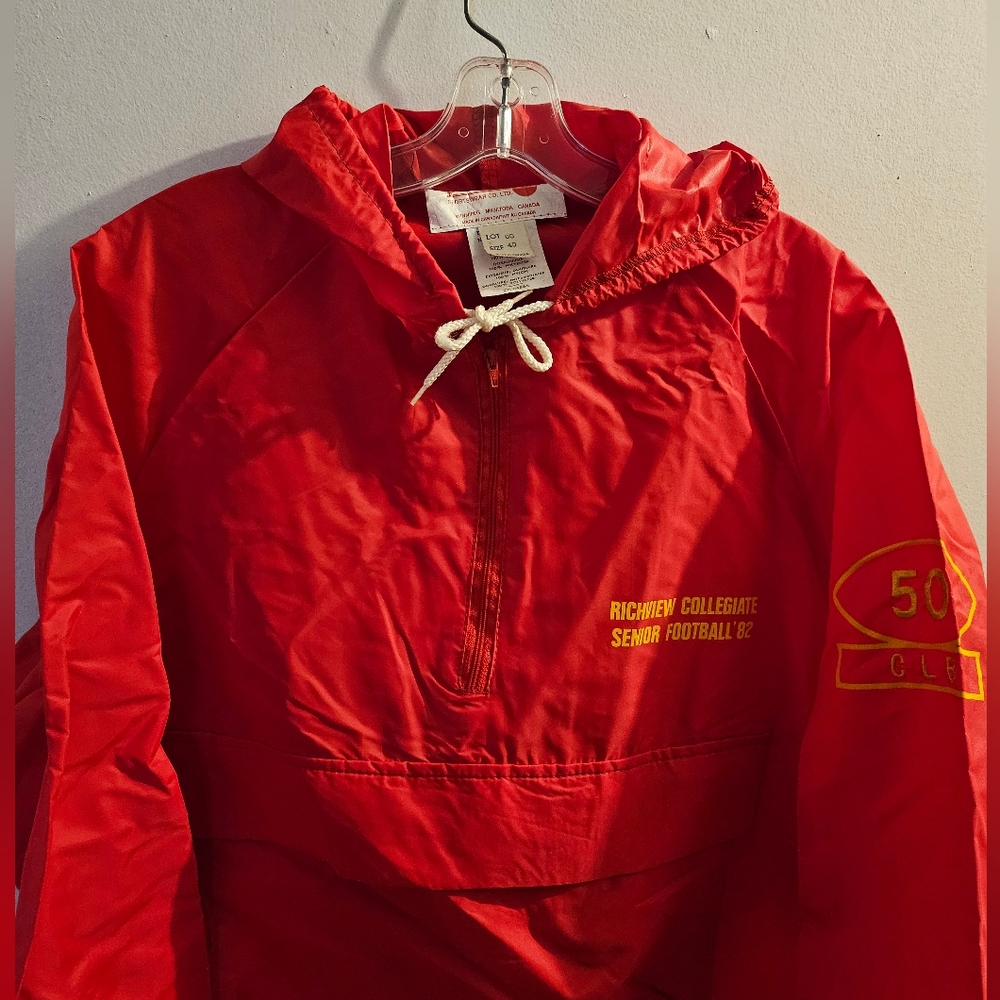 Vintage 1982 Richview Collegiate Senior Football Windbreaker | Size Medium - Picture 5 of 8